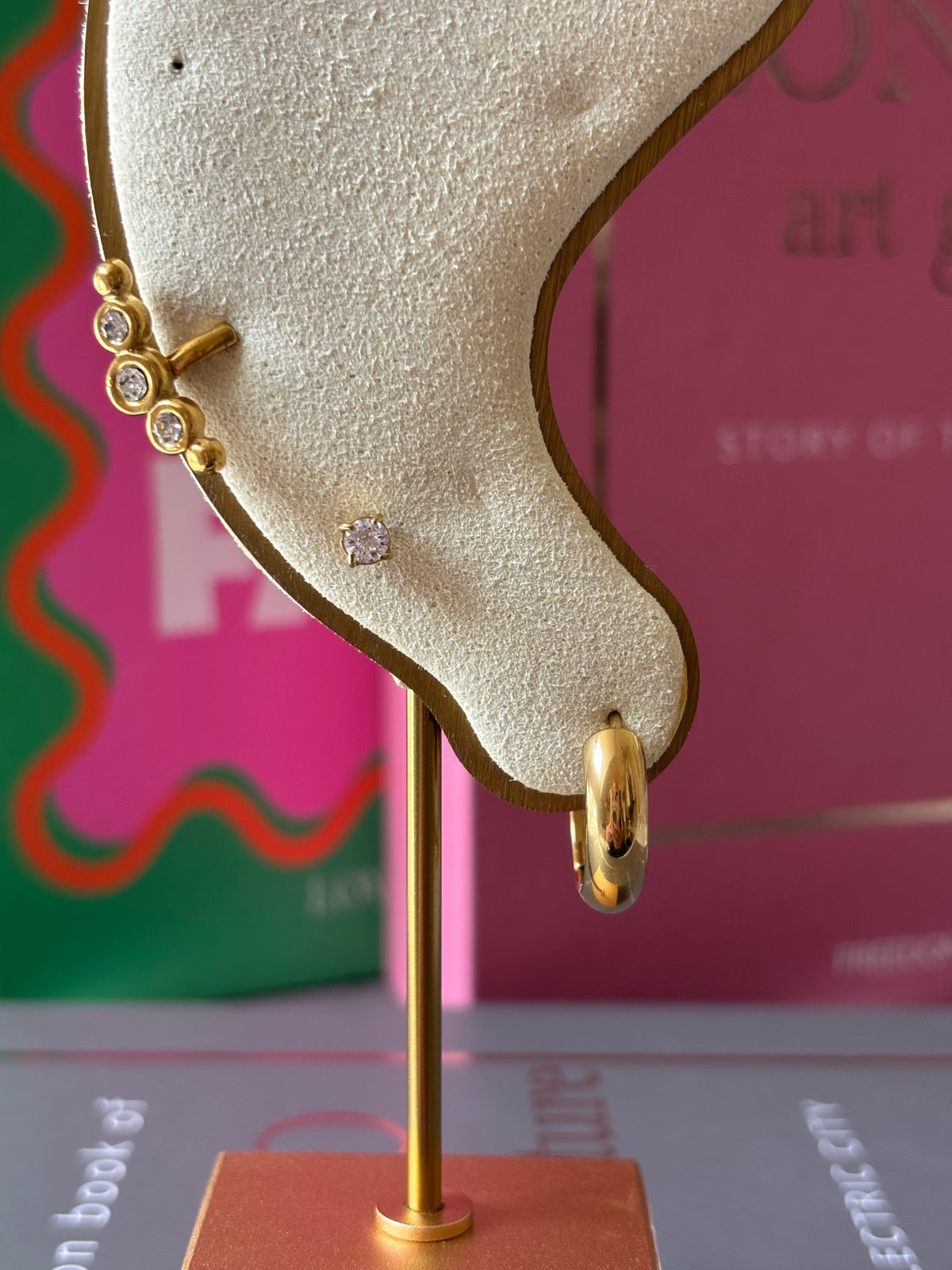 Mono boucle créole REBELLE gold 2JOLY