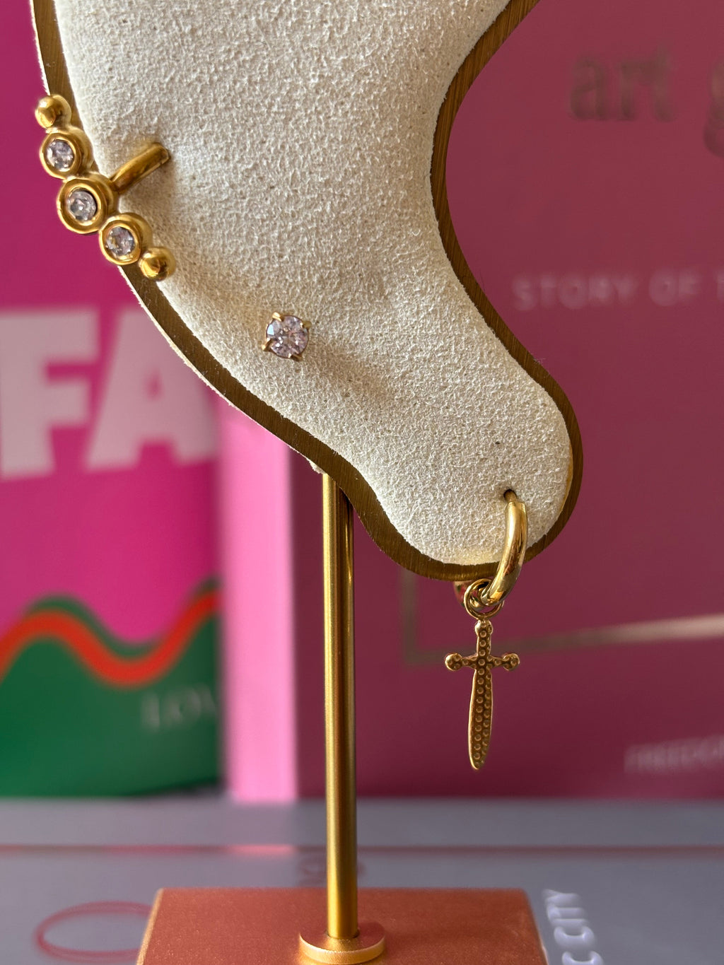 Mono boucle créole REBELLE gold 2JOLY