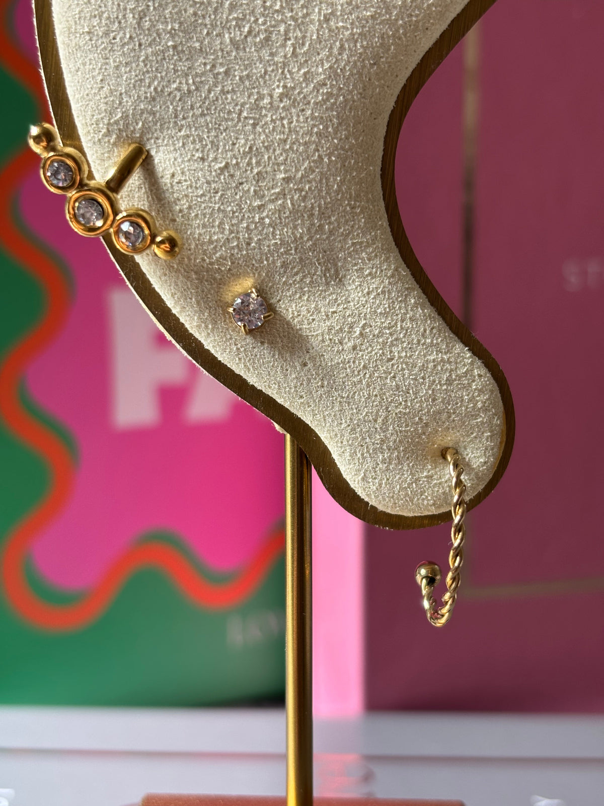 Mono boucle créole REBELLE gold 2JOLY