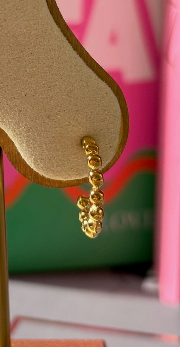 Mono boucle créole REBELLE gold 2JOLY