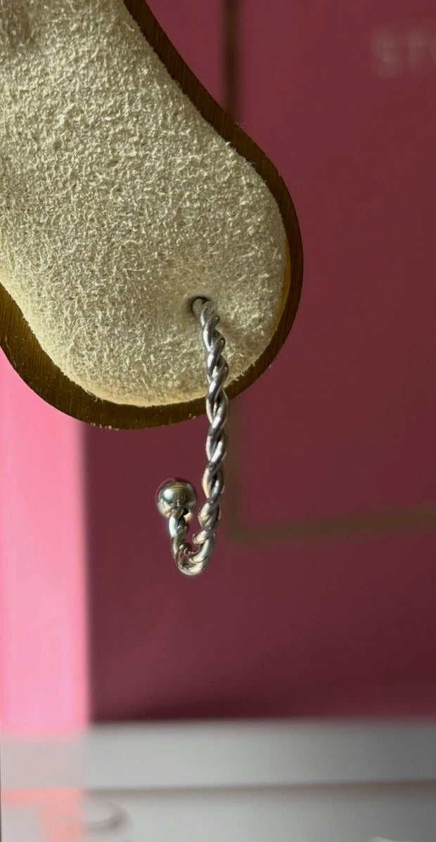 Mono boucle créole REBELLE silver 2JOLY