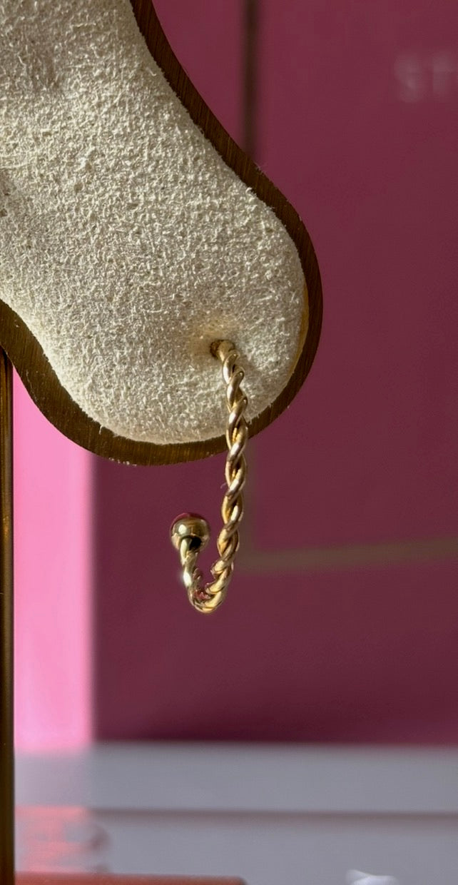Mono boucle créole REBELLE gold 2JOLY