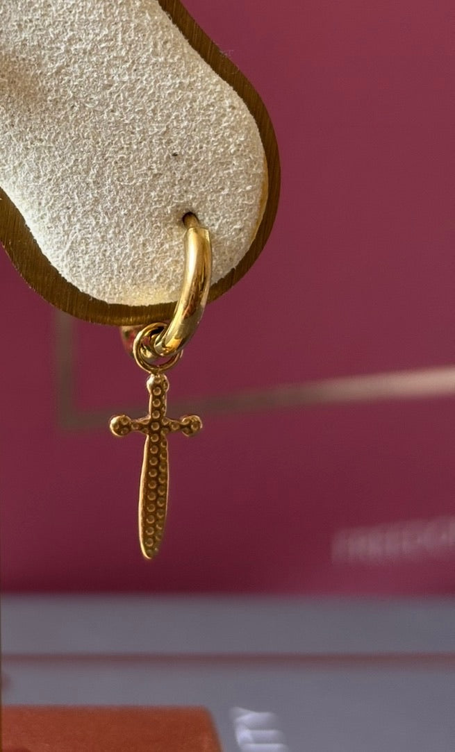 Mono boucle créole REBELLE gold 2JOLY